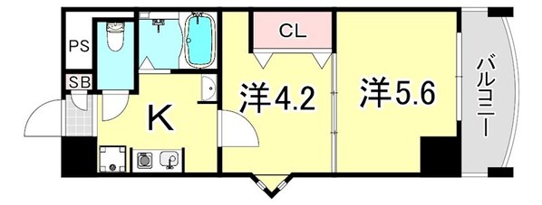 プレステージ立花の物件間取画像